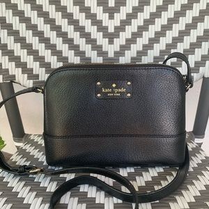Brand New Kate Spade black purse with pink interior